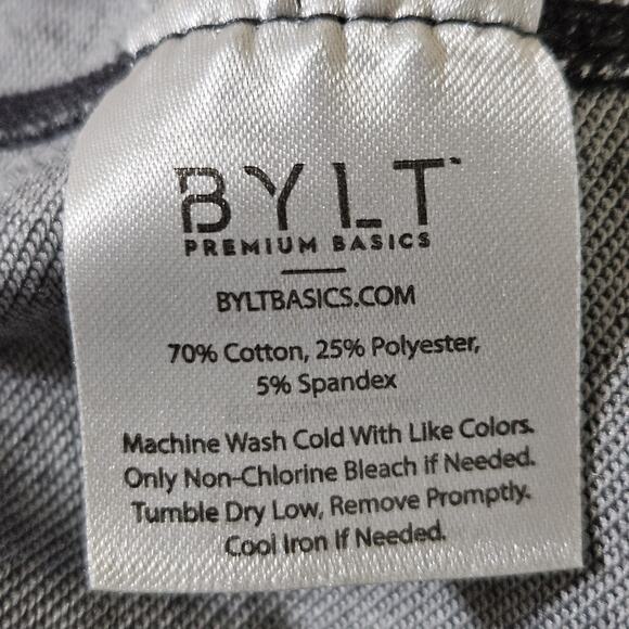 BYLT Mens L Premium Basic Drop Cut Lux Tee Long Sleeve Gray Athleisure Casual - Picture 6 of 10